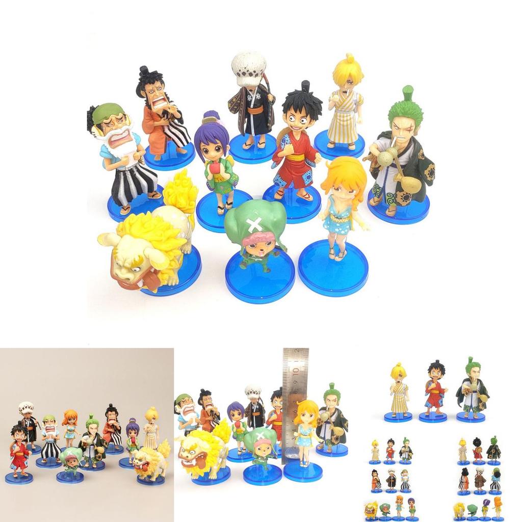 Collectible 10pcs One Piece Wano Country Action Figures Featuring Luffy Nami And Chopper