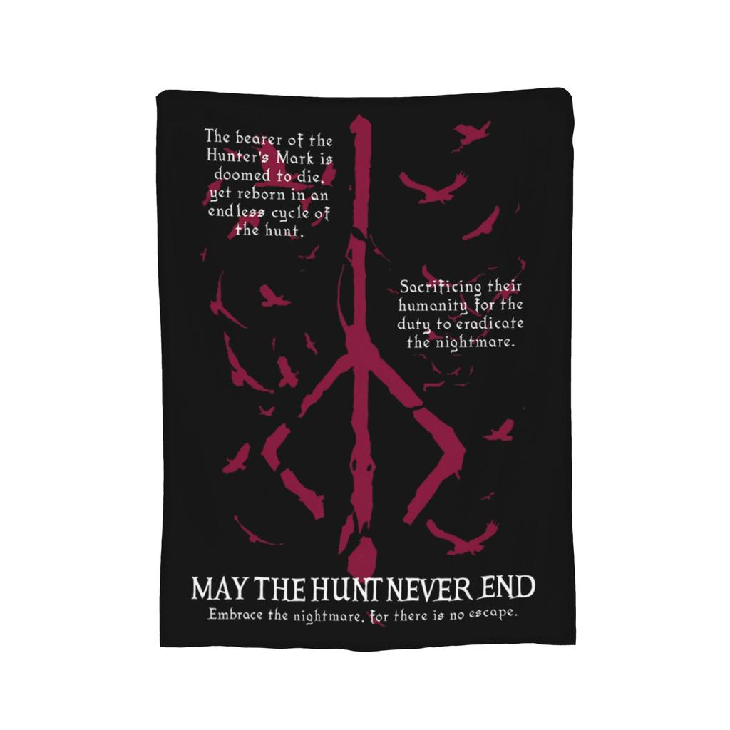Bloodborne Video Game Blankets Velvet Summer Breathable Warm Throw Blanket for Sofa Car Bedding Throws
