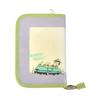 Pouch Travel Pouch Passport Case Maternity Notebook Case Passbook Case Large Capacity Sorting Transparent Clear 0236 Green [Snoopy] Women's (SPZ-3076)