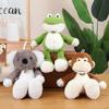 Forest Animal Stuffed Jungle Toy Monkey Sloth Koala Frog Lion Elephant Children Gift Claw Machine Doll Wedding Throw Doll