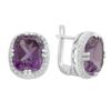 Silver Earrings with Alexandrite 13.357ct (2180098)