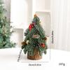 New Christmas Tree Tabletop Ornament Christmas Scene Tree Red Fruit Plastic Pot Christmas Tree Ornament Ornament