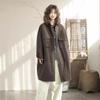 Johnature Повседневное свободное длинное рукава однобортное пальто женское осеннее однотонное пальто с отложным воротником
