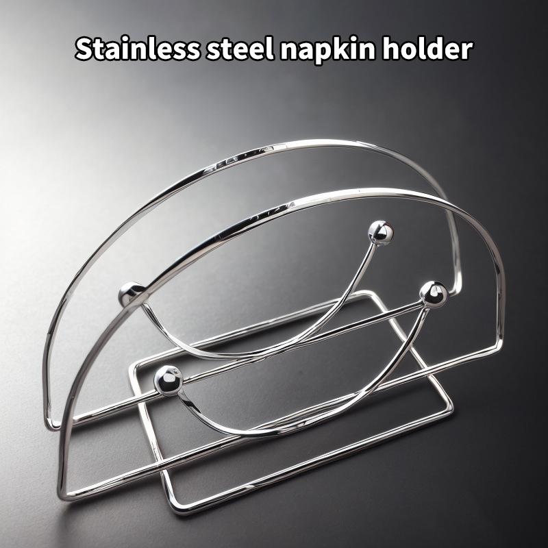 Держатель для салфеток из нержавеющей стали, держатель для салфеток, коробка, держатель для салфеток, органайзер, диспенсер для салфеток, чехол для хранения, декор стола
