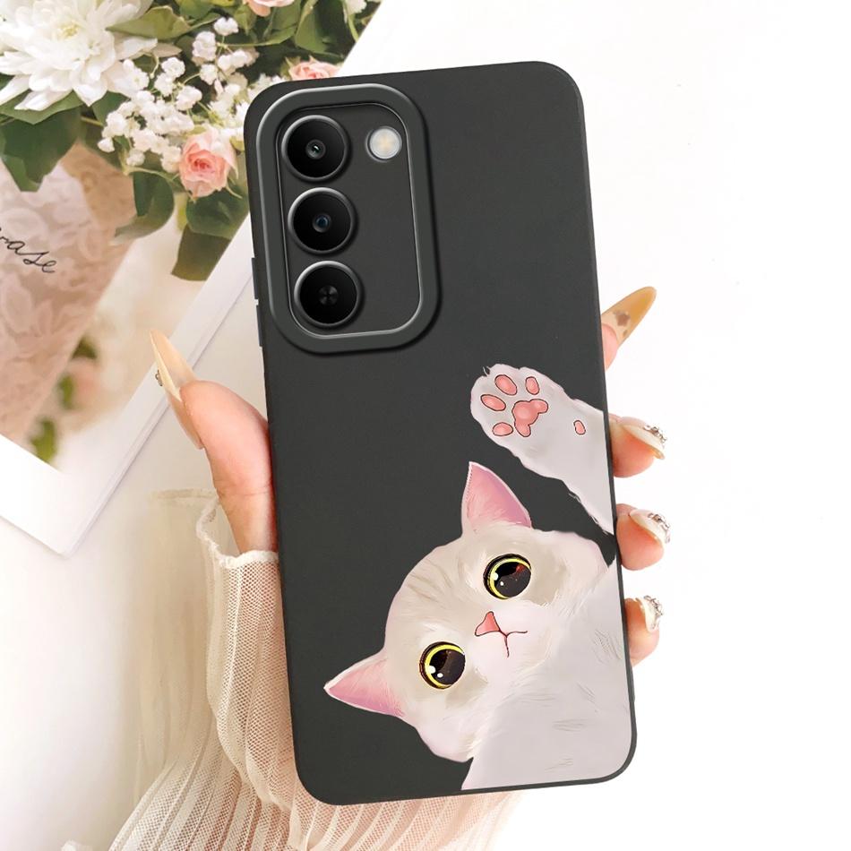 For Realme C83 Cute Cat Flower Cartoon Phone Case For Realme C83 C 83 5G Soft Silicone Covers Bumpers