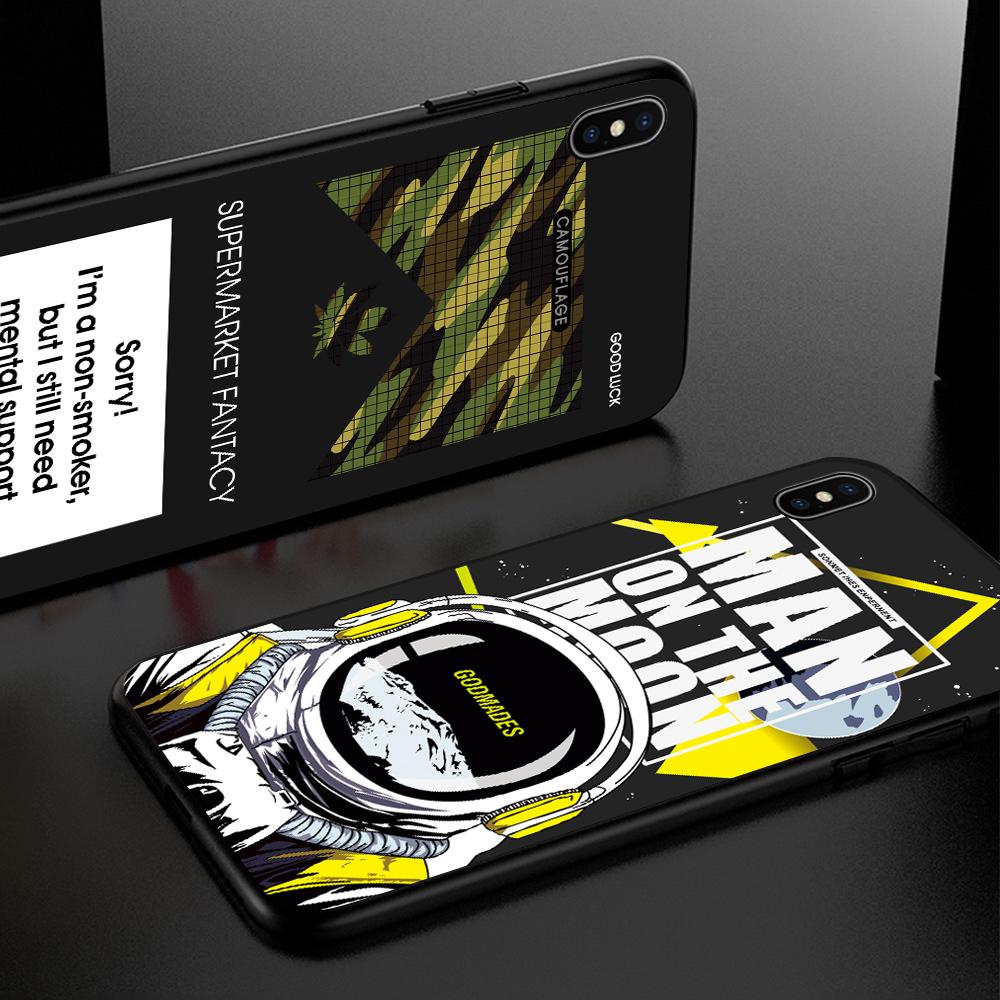 Тонкий прозрачный мягкий силиконовый чехол из ТПУ с креативным граффити-слоганом