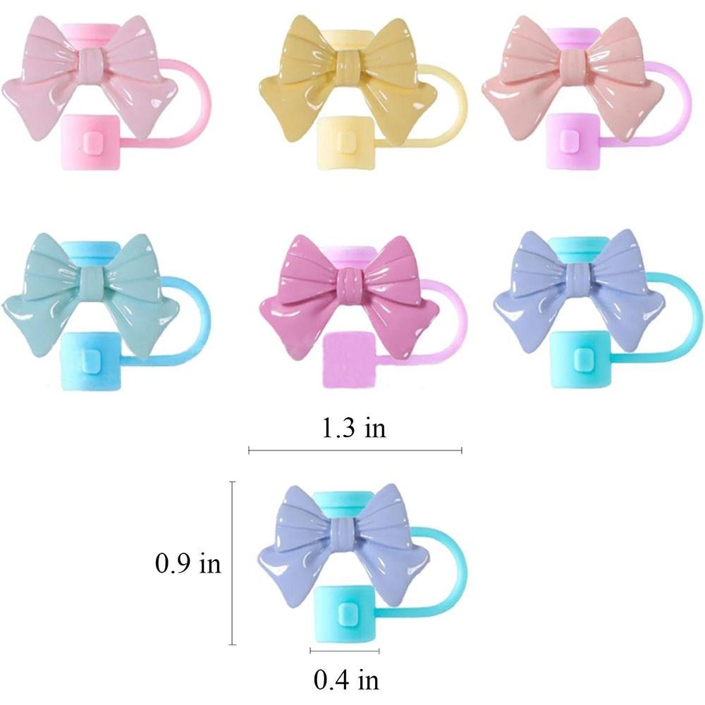 Splash Proof Silicone Straw Tips Cover Reusable Dust-Proof Straw Caps for Stanleys Bar