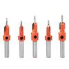 5pcs Countersink Drill Bit Woodworking Screws Chamfering Wood Hole Drills