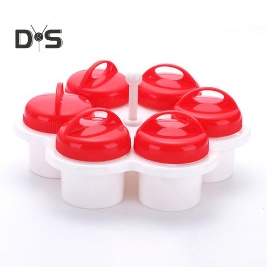 6 шт. форма для яиц на пару с кисточкой 6 форм пищевой полипропилен термостойкая антипригарная чашка для яиц-пашот плита пароварка кухонный гаджет