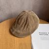 Simple Color Solid Suede Women Casual Beret For Autumn And Winter Use Daily
