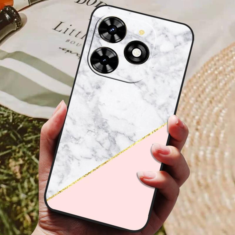 Для Infinix Hot 40 Чехол Hot40 Pro Роскошный Телефон Силиконовая Задняя Крышка Для Infinix Hot 40 Pro / hot 40i Чехлы Защитный Чехол Capas