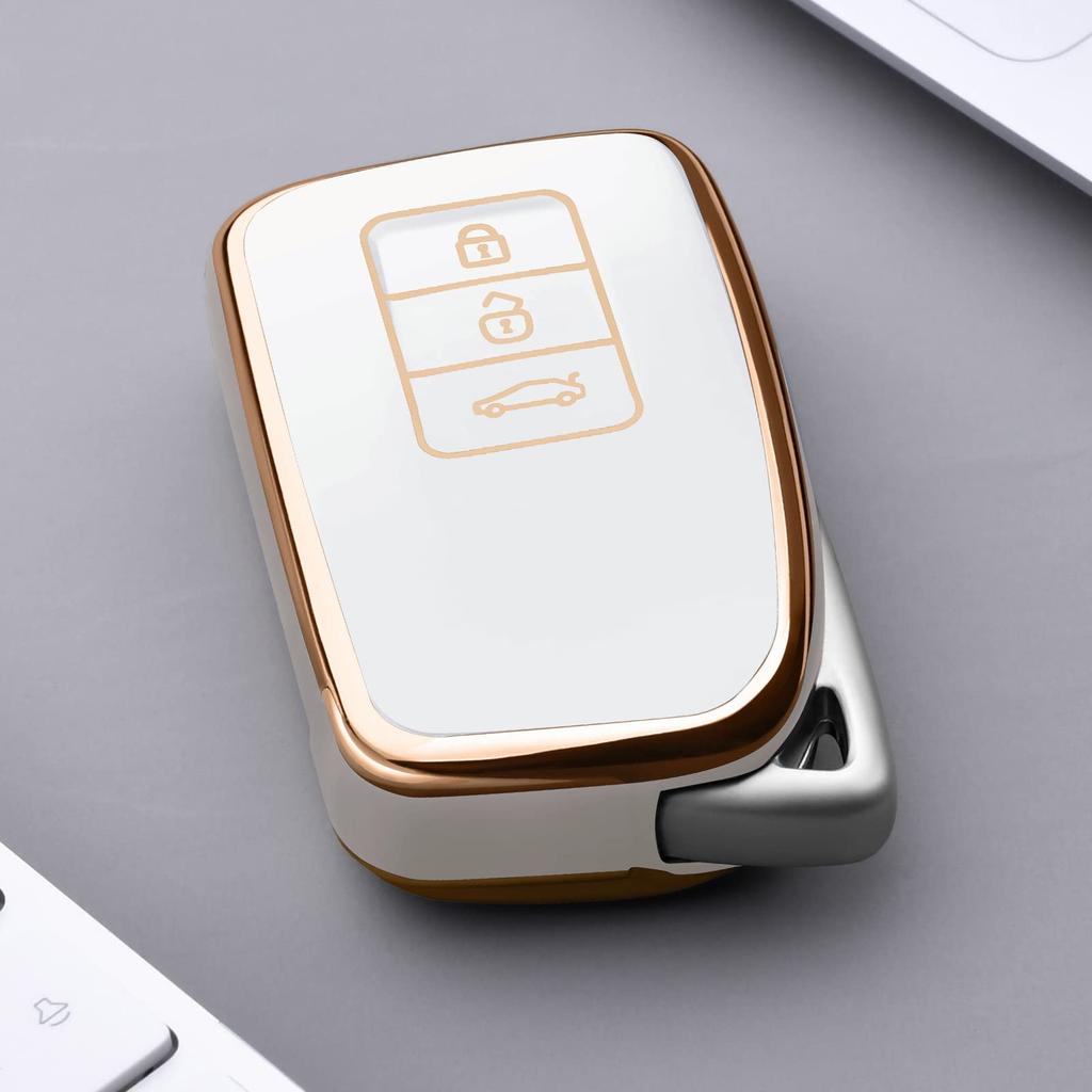 [OATSBASF] Чехол для ключа Lexus, Чехол для смарт-ключа LEXUS (3 кнопки), Материал ТПУ, Легкий, Полный