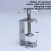 Sliding RodType Square Clamp 304 Stainless Steel Fixed Holder Clip C-clamp  Hardware Fasteners