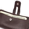 Практичный женский кошек из натуральной зернистой кожи CANPELLINI Wallet 21632 Коричневый