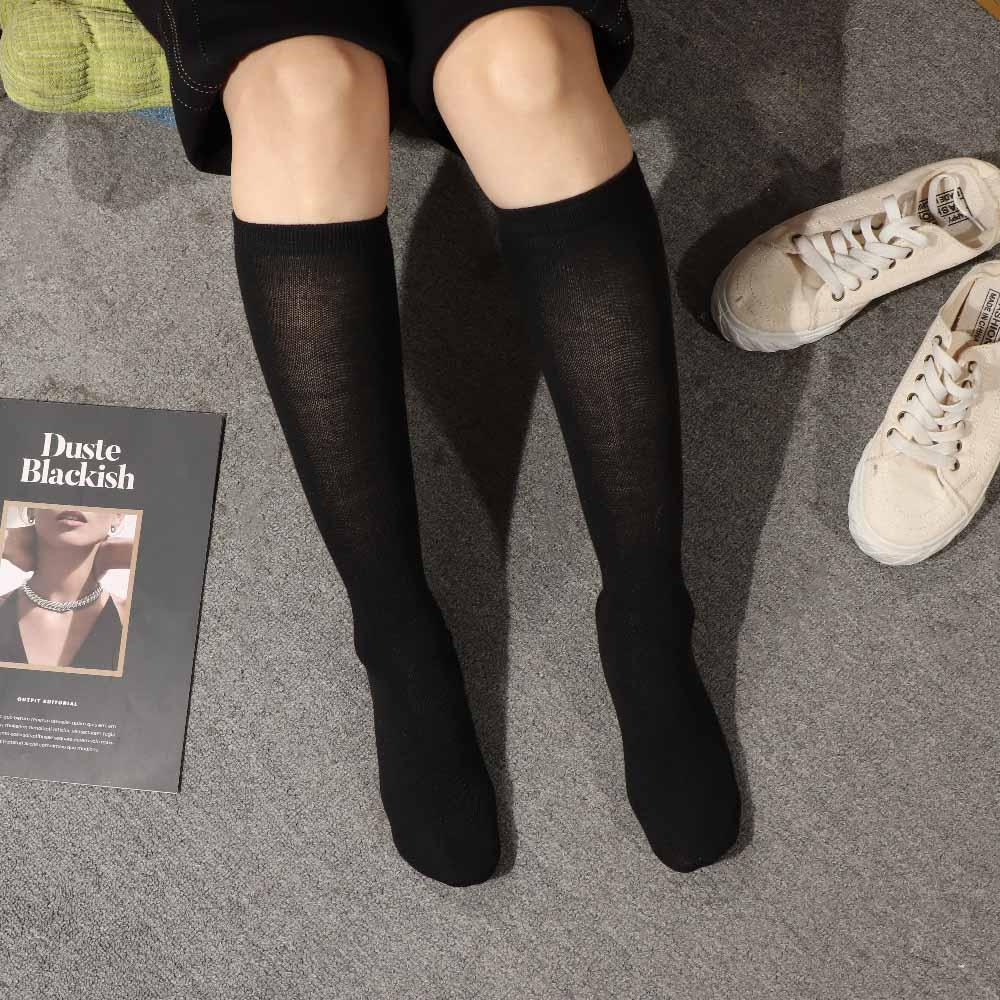 Elastic Sport Student Cotton For Girl Ladies Women Stockings Hosiery Knee High Socks Calf Sock