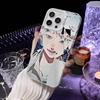 Чехол для телефона с изображением аниме «Лето, в котором умер Хикару» для iPhone 16 15 14 13 12 11 Pro Max Белый Ультратонкий Лазерный Металлик Аврора Funda