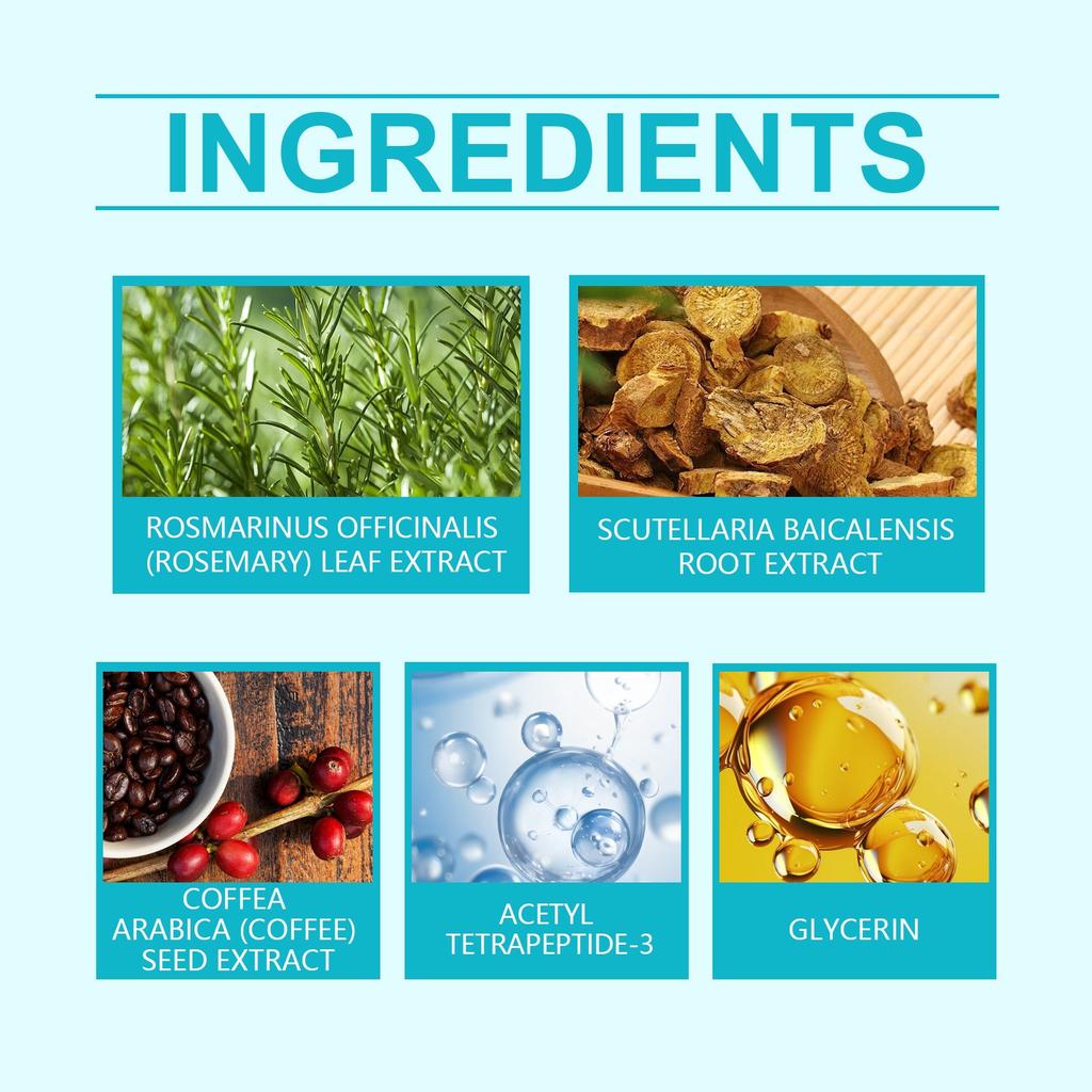 Сыворотка для роста волос, питает кожу головы, укрепляет волосы и уменьшает выпадение волос, 60 мл