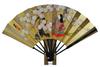 Decorative Folding with Fan Boxed <Kyoto Sensu> Double-sided Fan, Girl/autumn Leaves, Stand,