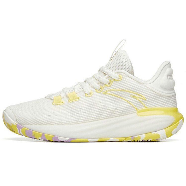 Anta Light Bubble 2 Амортизация Нескользящая Износостойкая Низкие Высокопроизводительные Баскетбольные Кроссовки Мужские Слоновая Кость Белый 112221616-3