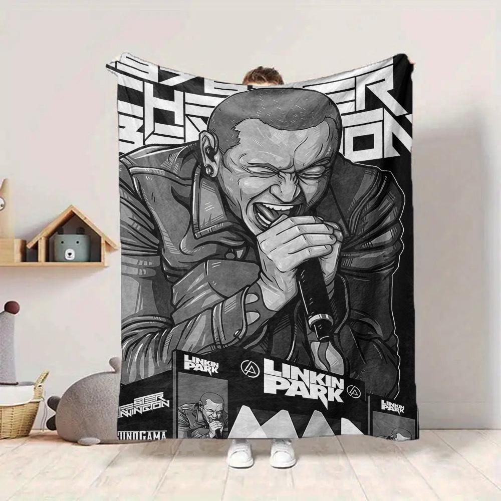 1 шт. Плед с изображением Честера Беннингтона, Linkin Park. Мягкий плед для любого сезона с ярким дизайном. Идеально подходит для дома, путешествий и в качестве подарка. Идеально подходит для дневного сна и кемпинга.