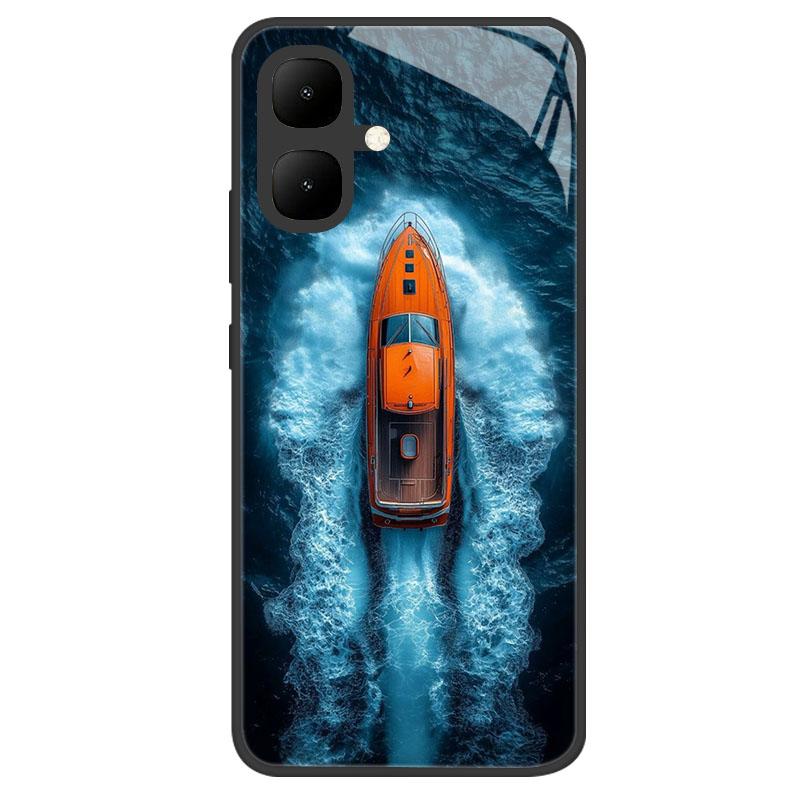 Чехол для Infinix Smart 10 Новый Роскошный Закаленное Стекло Защитный Чехол для Телефона Для Infinix Smart10 X6725 Корпус Полное Покрытие Coque