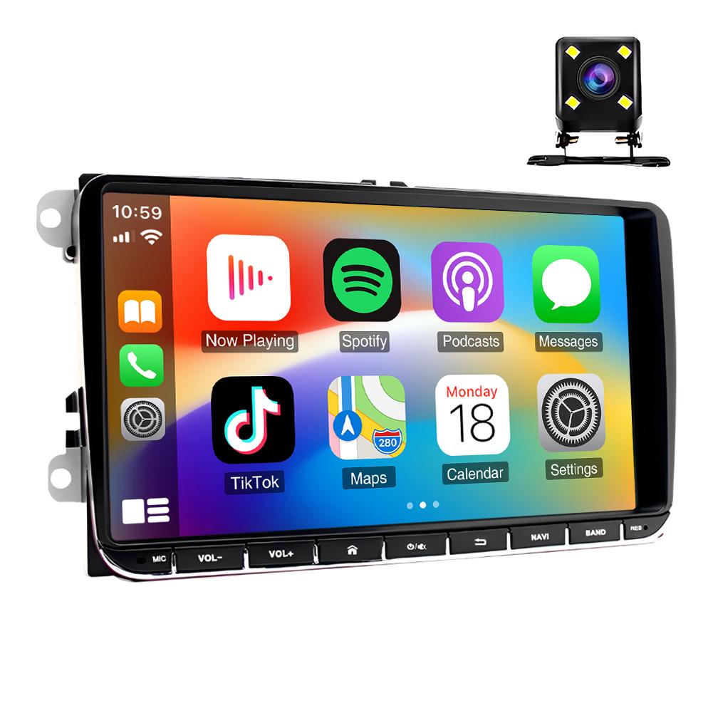 9" Автомагнитола Android 11 Carplay Navi Совместима с камерой для VW GOLF 5 6 Touran Polo 6R T5 Caddy