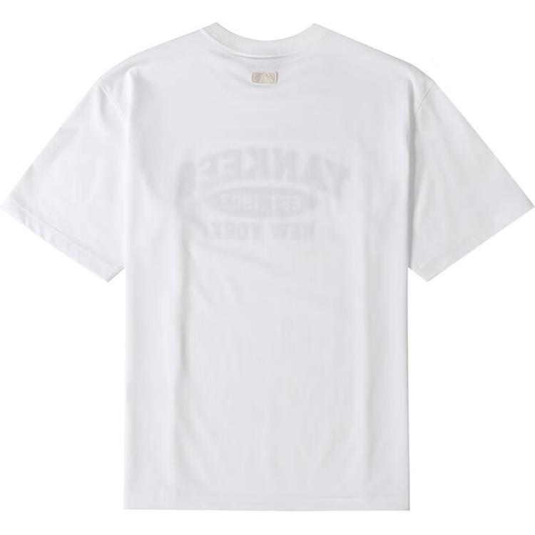 Новая футболка MLB унисекс кремовая New York Yankees 3ATSV0843-50WHS