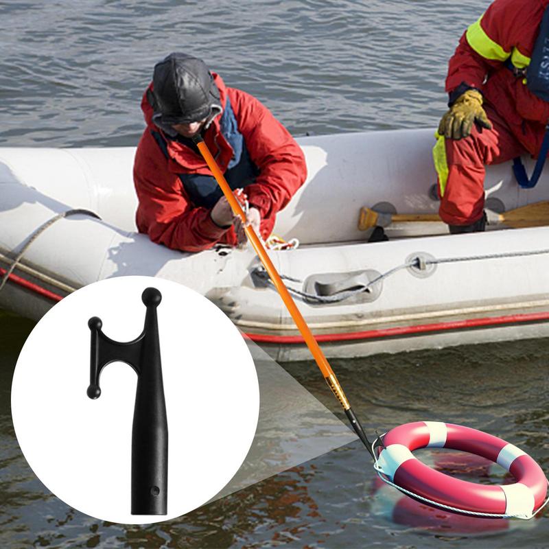 Аксессуары для лодок Нейлоновый лодочный крюк 20X2.6СМ черный Головка крюка для лодки для швартовки яхты Нейлоновая швартовная головка крюка для лодки Замена верха