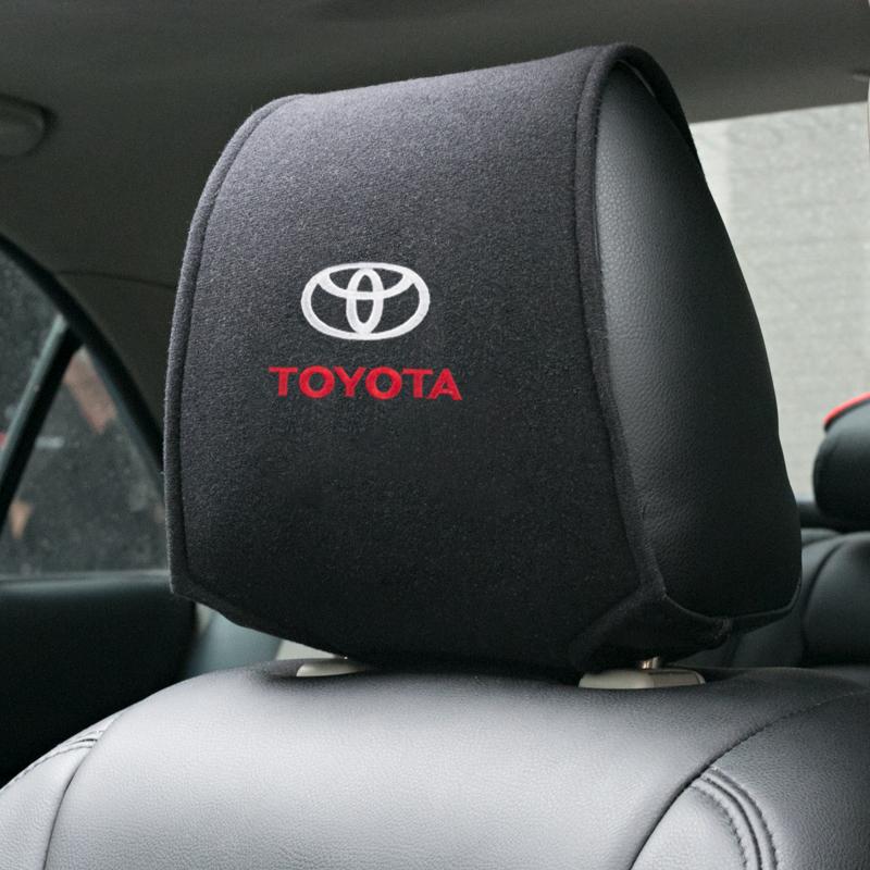 UCXA9 car sticker headrest cover For Toyota Avensis Avalon Corolla Rav4 Camry Yaris Prius Prado Vios Tacoma Tundra Land Cruiser Stylin