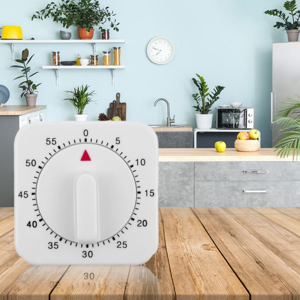 Громкий и четкий будильник кухонный таймер обратный отсчет 60 минут механический дизайн портативный для учебы спорта сна необходимый кухонный инструмент