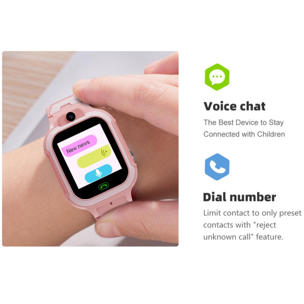 LT37 4G Kids Smart Phone Call Watch Video Chat LBS GPS WiFi SOS Monitor Camera IP67 Waterproof