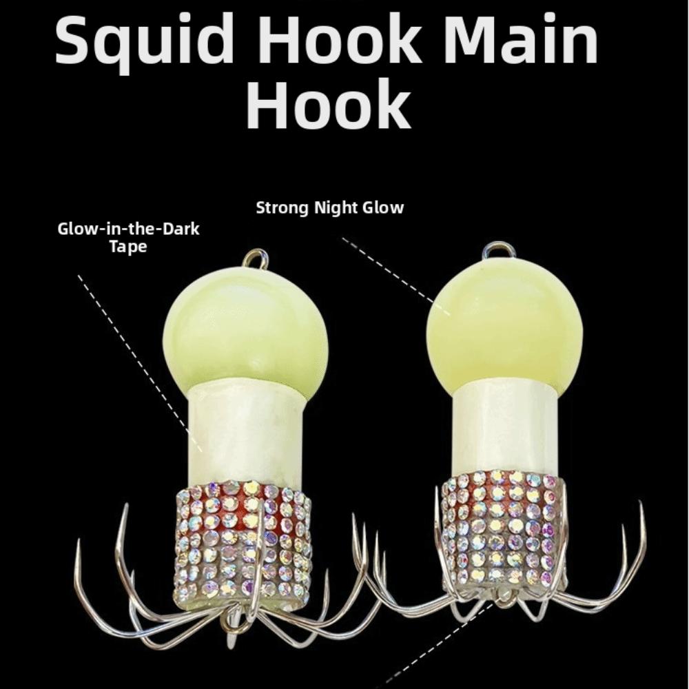Glow In The Dark Glow In The Dark Lure Hooks Fishing Lure Accessories For Octopus Fishing