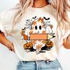 Custom Halloween Teacher Name T-Shirt, Custom Halloween Tee, Custom Ghost Shirt, Spooky Teacher Tee, Halloween Custom Teacher Gift Shirt