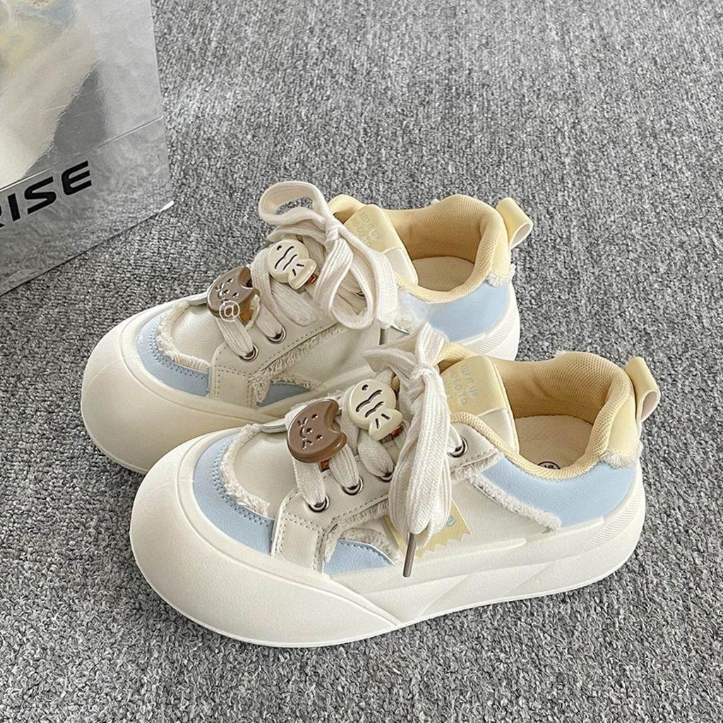 Женские туфли на толстой подошве весна и лето новая ниша дешевые универсальные туфли хлебные туфли