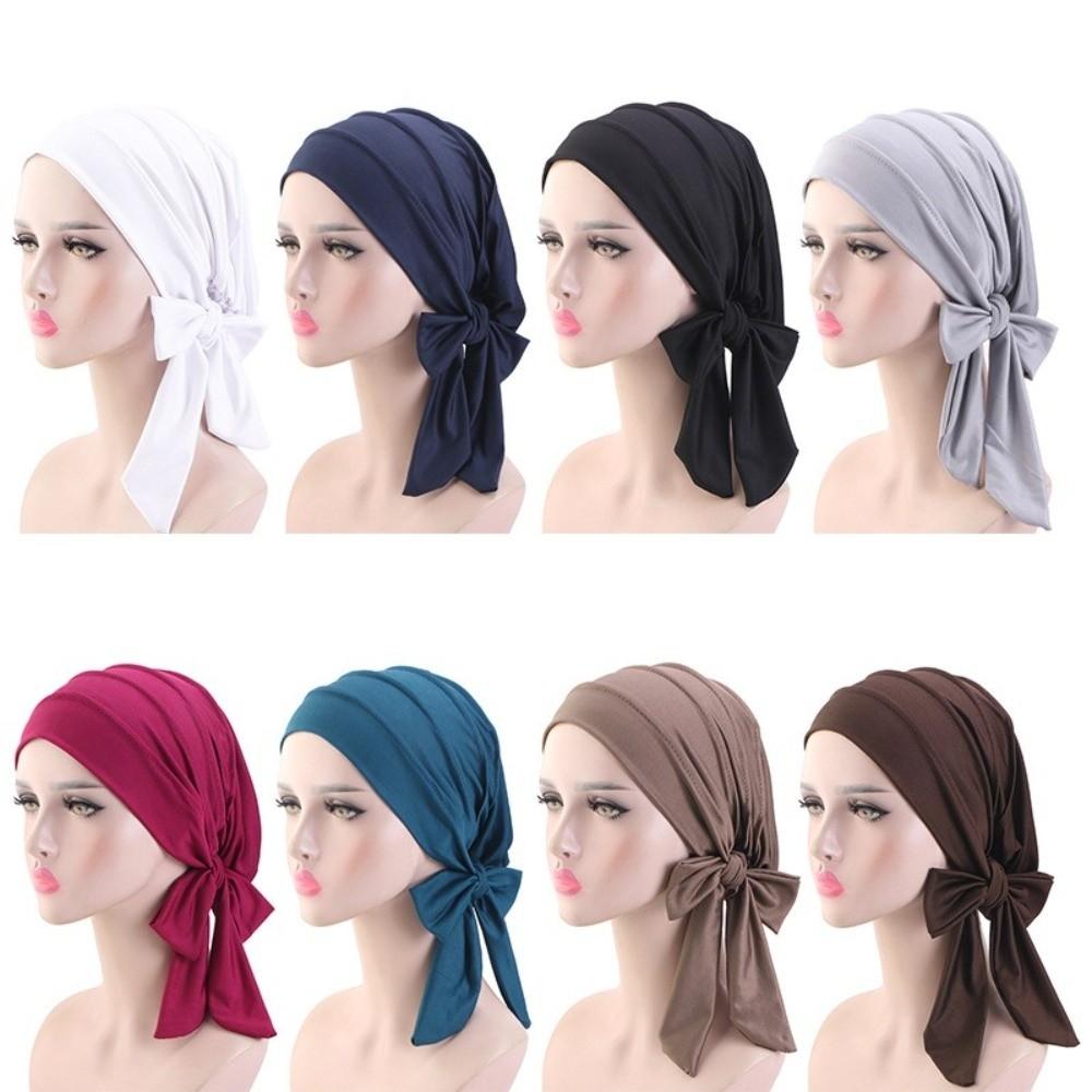 Breathable Headscarf Hat Long Tail Inner Hat Arab Wrap Hijab  Daily
