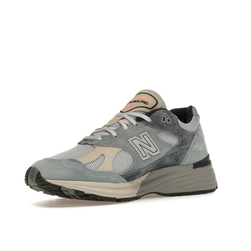 New Balance 991v2 Made In England Silver Blue Turbulence Men Sneakers Quiet-Grey U991SG2