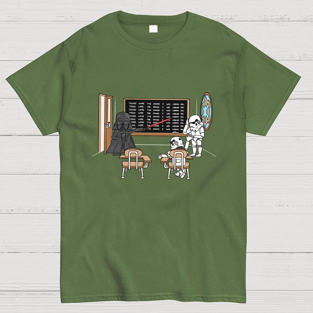 Darth Vader Those Were The Droids Classroom Cotton Casual Cool Loose T-Shirt