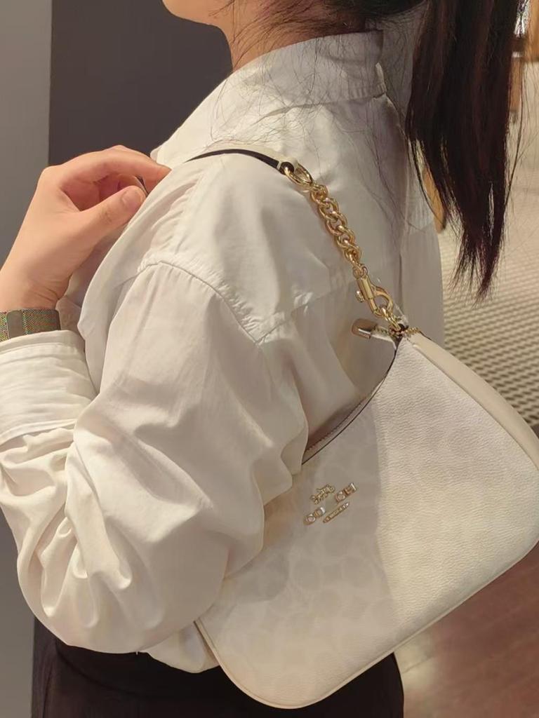 Женская классическая сумка-подмышка Koujia Teri: Универсальная однолямочная сумка-кроссбоди для повседневного и модного ношения на работу.