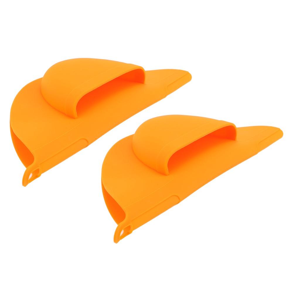 2PACK Silicone BBQ Grill Mitts Heat Resistant Oven Mitts Heat Resistant Gloves  Smoking