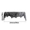 Halloween Decoration Lace Spider Web Skeleton Skull Tablecloth Black Fireplace Mantel Scarf Event Party Decoration Supplies