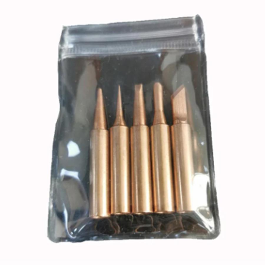 5 шт. Паяльные жала Электрический паяльник Подходящая паяльная головка Головка-капля для пайки С гильзой для паяльной головки