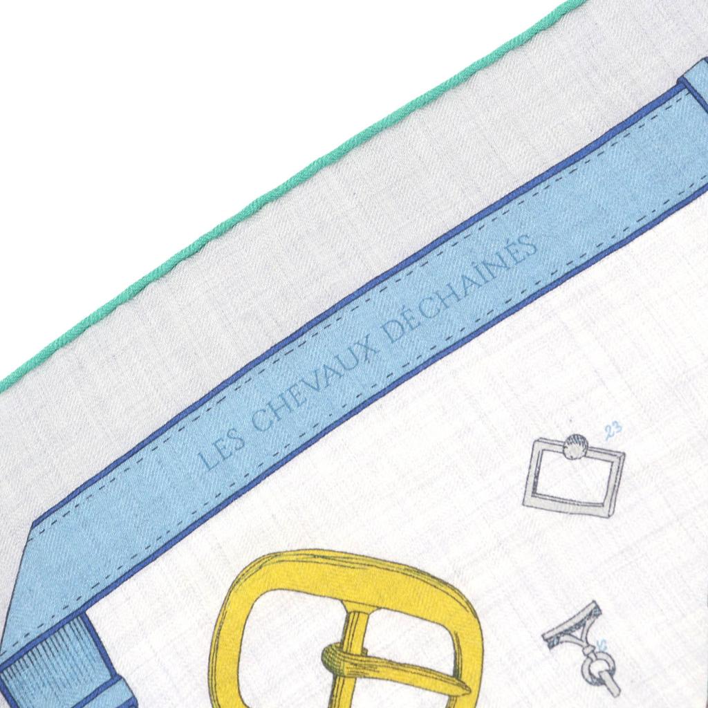 Pristine HERMES Stall Chevaux Deschenes Karegean Large Cashmere Women 244096S Used