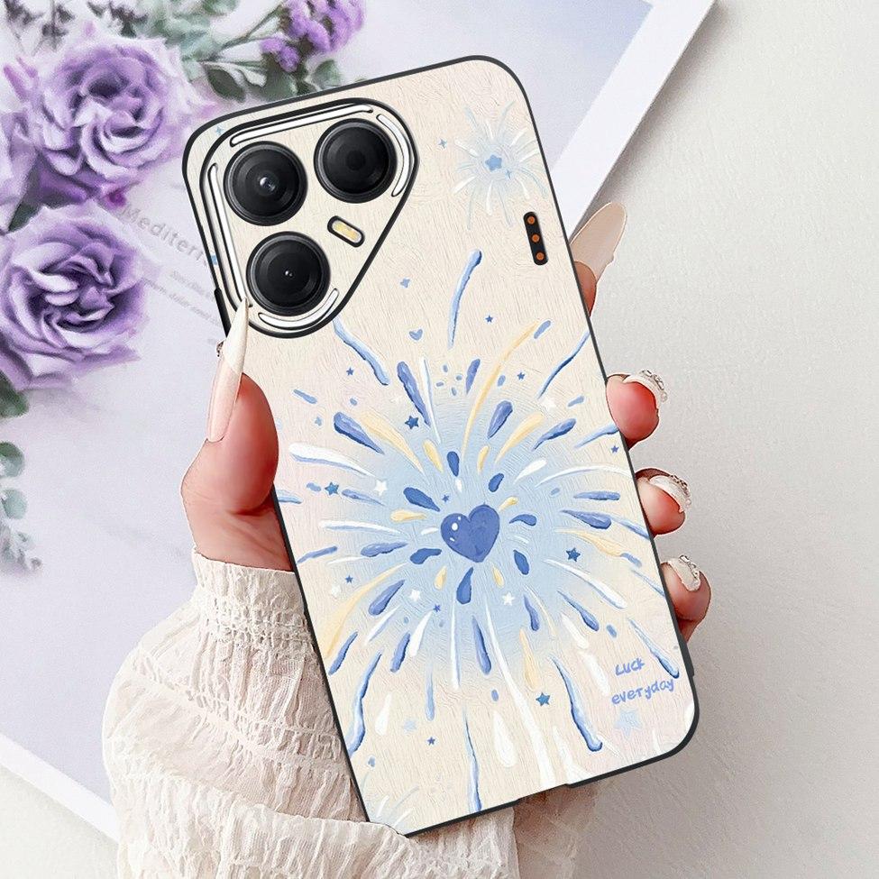 For Tecno Pova 7 5G Cover Case LJ7 Luxury Butterfly Love Fashion Flowers Cool Lion Painted Phone Case For Techno Pova7 5G Bumper