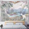 Ретро Пейзаж Картина Маслом Гобелен Настенный Фэнтези Домашнее Художественное Украшение Фэнтези Kawaii Фон Для Комнаты Тканевое Одеяло