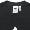 Adidas Футболка с коротким рукавом и круглым вырезом с принтом логотипа-трилистника Originals, мужская, черная, GN3462