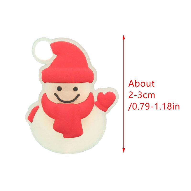 1/7 шт. светящиеся в темноте подвески для обуви на Рождество идеальный праздничный подарок креативные аксессуары для обуви зажимы для обуви украшение для обуви