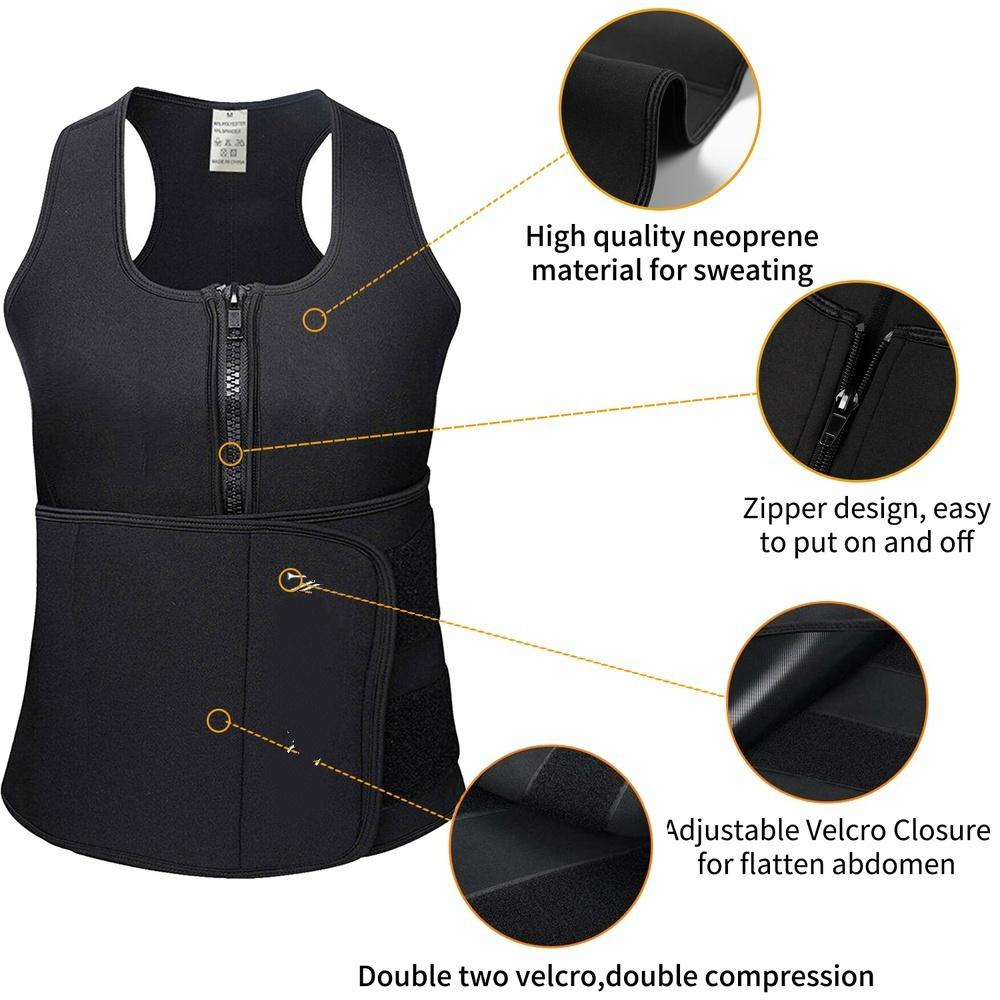 Мужской ультра пот из неопрена, жилет для похудения, пояс для тренажерного зала, корректирующее белье