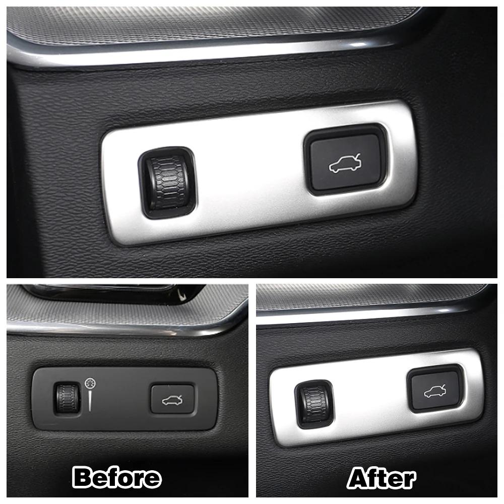 For Volvo XC60 2018-2024 Car Center Console Rear Trunk Steering Wheel Headlight Window Lift Switch Panel Roof Hook Frame Trim