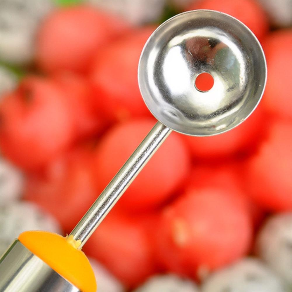 Stainless Steel Double-Sided Melon Baller - Fruit & Vegetable Carving Tool