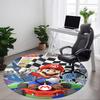 1 шт. Коврик для офиса Mario Kart, круглый, для спальни, гостиной, домашний декор, декор комнаты, Offic a1016210